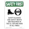 Signmission OSHA Sign, Glasses And W/ Symbol, 18in X 12in Aluminum, 12" W, 18" H, Portrait, OS-SF-A-1218-V-11294 OS-SF-A-1218-V-11294 - alternate 1